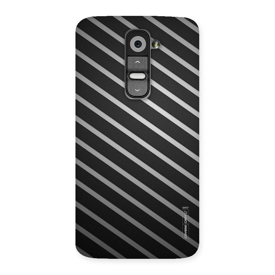 Grey And Black Stripes Back Case for LG G2