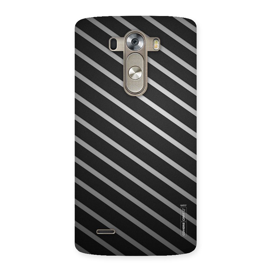 Grey And Black Stripes Back Case for LG G3