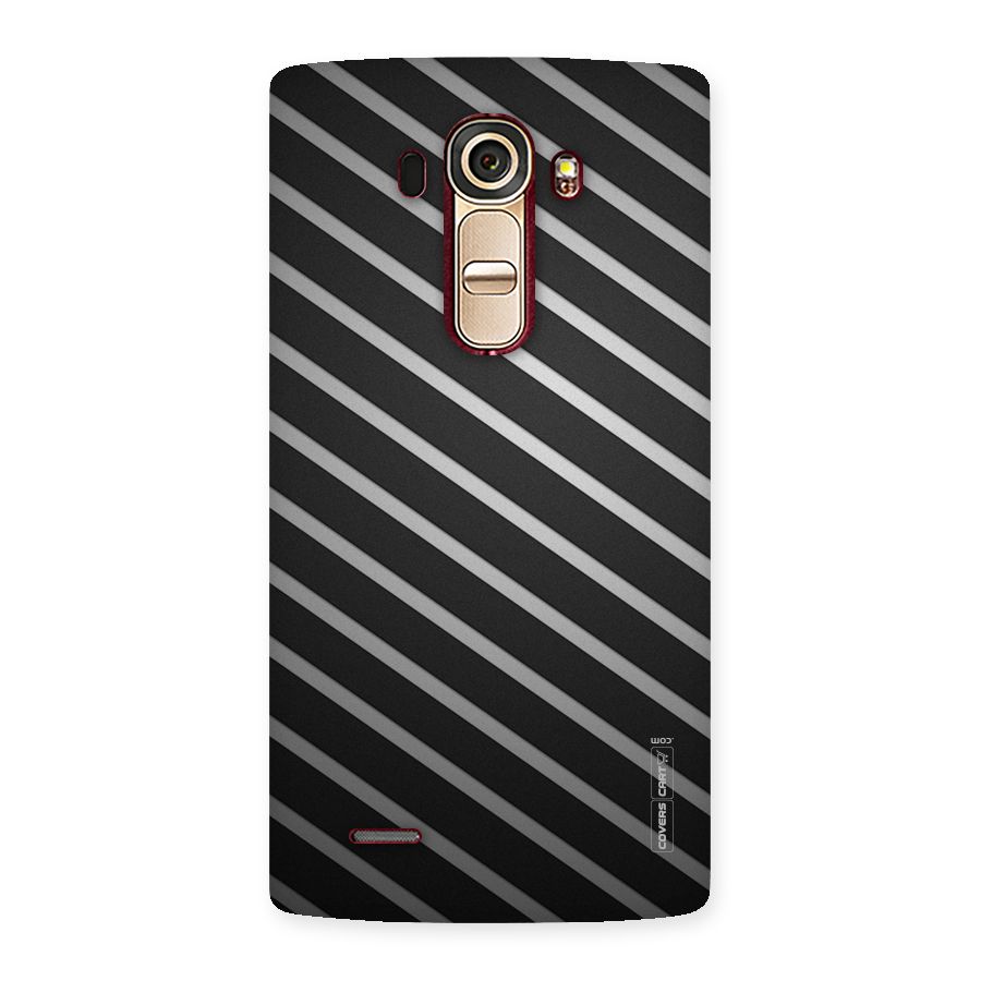 Grey And Black Stripes Back Case for LG G4