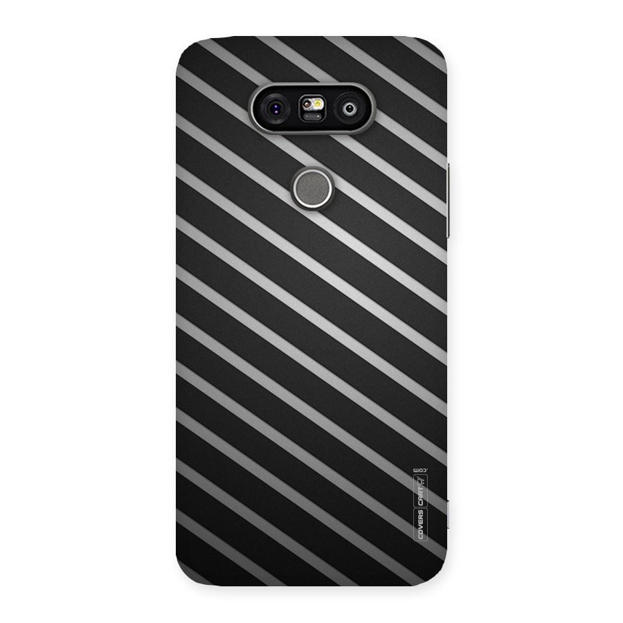 Grey And Black Stripes Back Case for LG G5