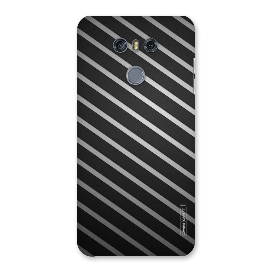 Grey And Black Stripes Back Case for LG G6