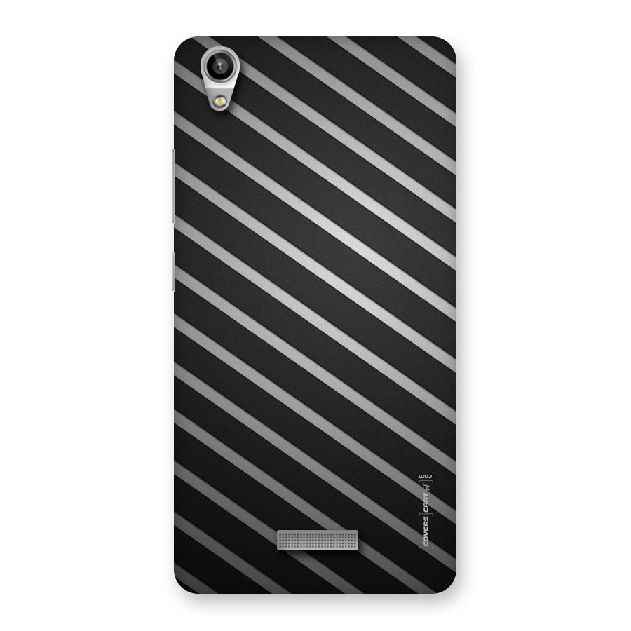 Grey And Black Stripes Back Case for Lava-Pixel-V1
