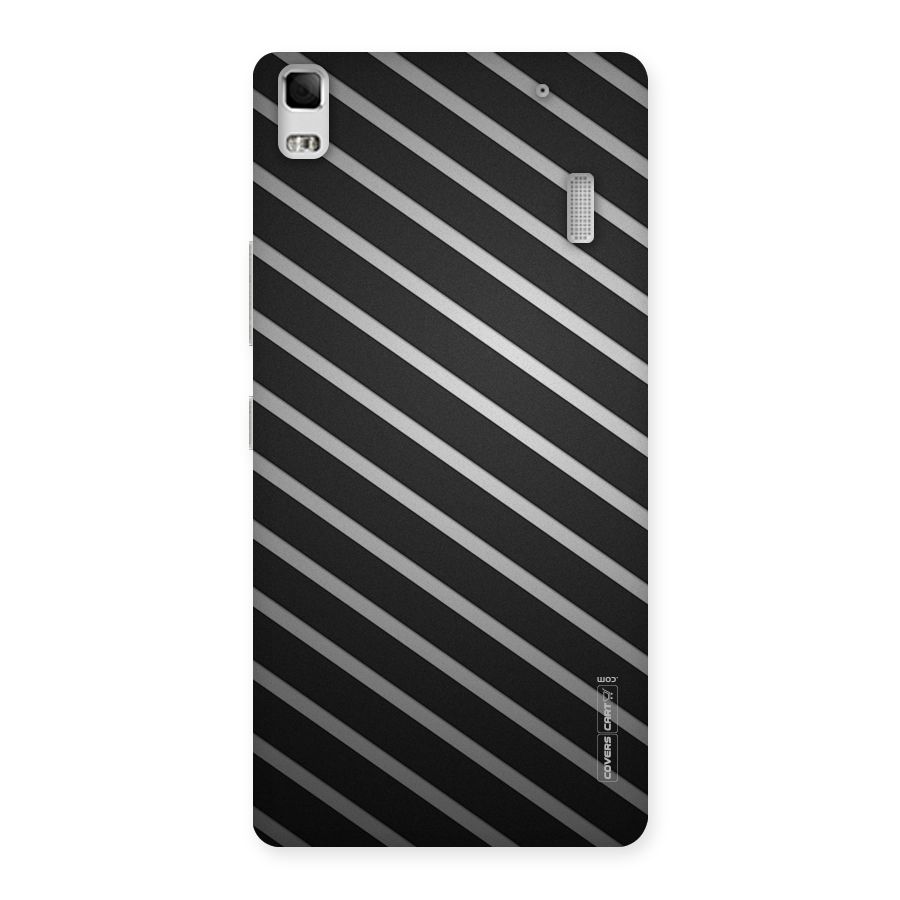 Grey And Black Stripes Back Case for Lenovo A7000