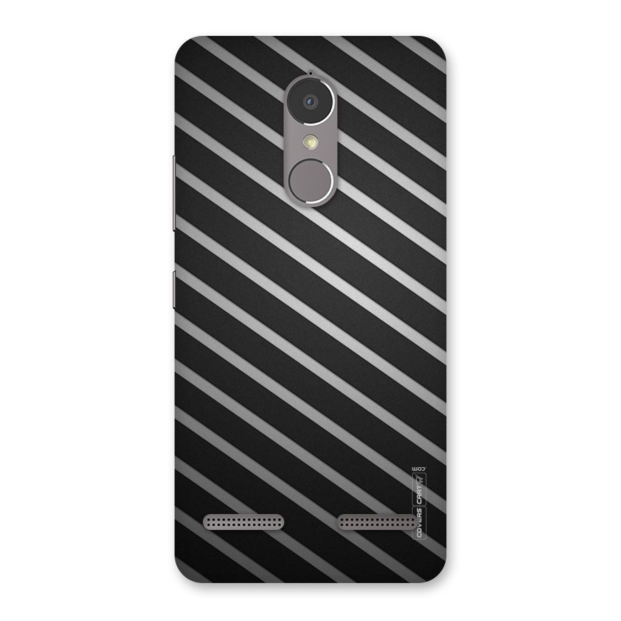 Grey And Black Stripes Back Case for Lenovo K6