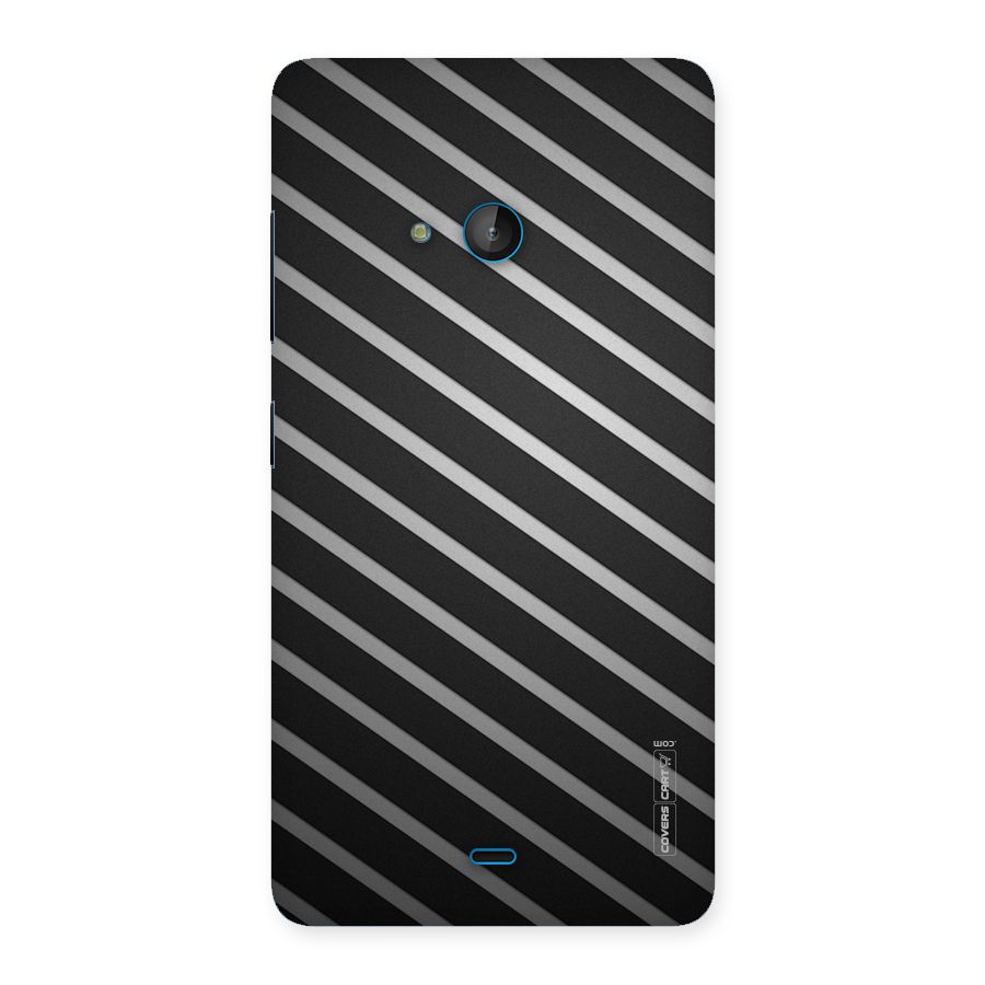 Grey And Black Stripes Back Case for Lumia 540
