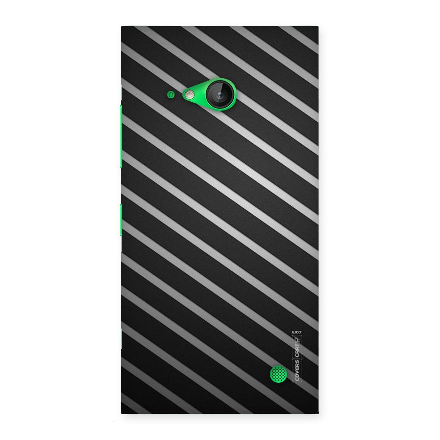 Grey And Black Stripes Back Case for Lumia 730