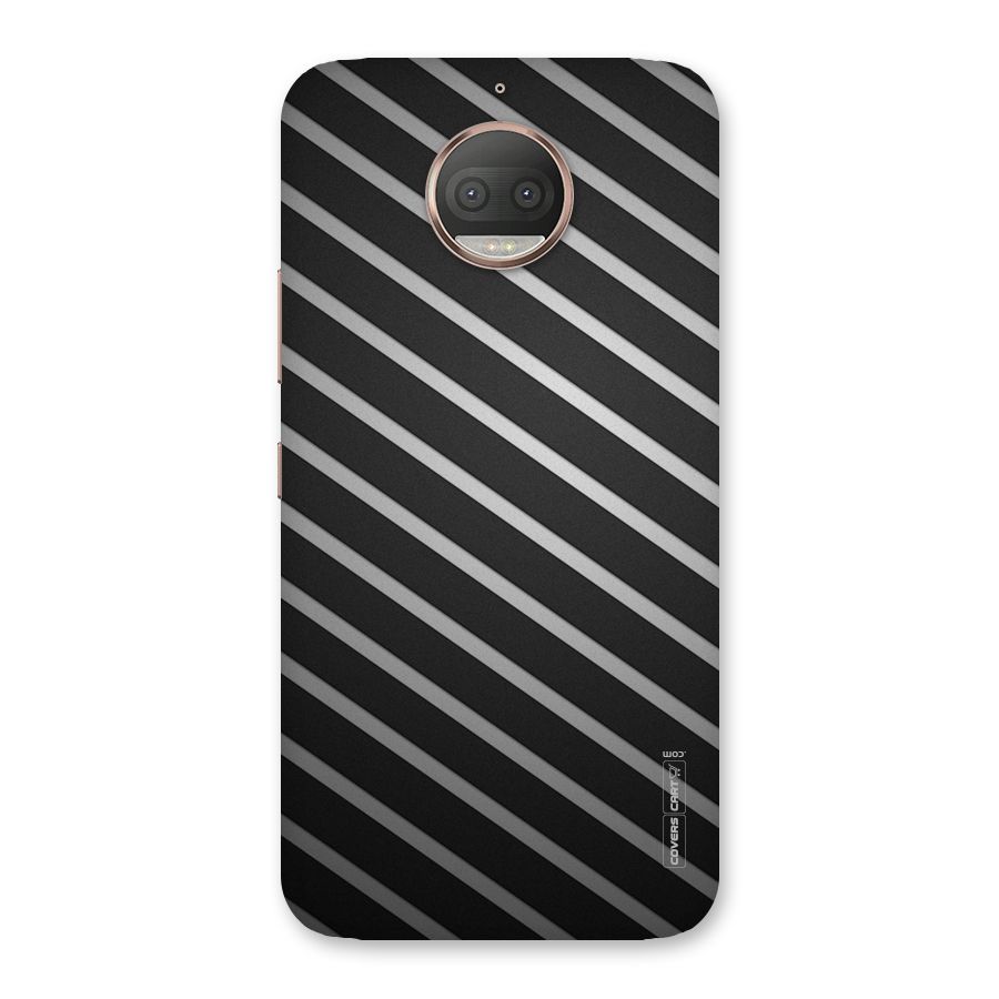 Grey And Black Stripes Back Case for Moto G5s Plus