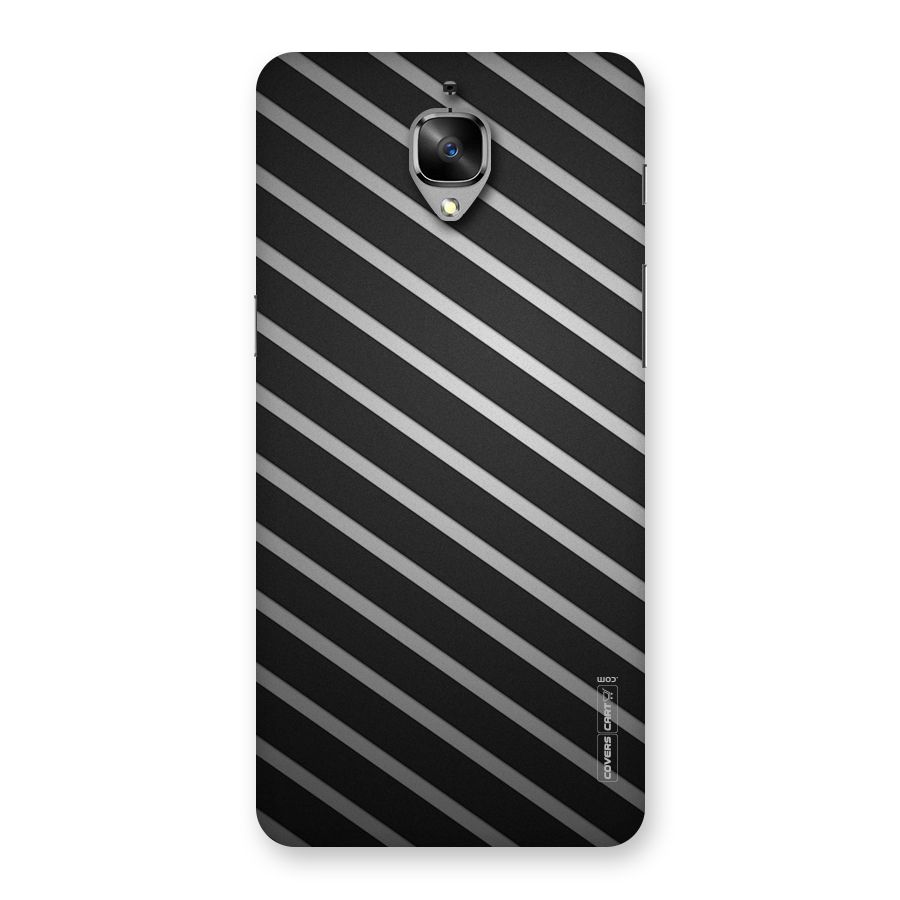 Grey And Black Stripes Back Case for OnePlus 3T