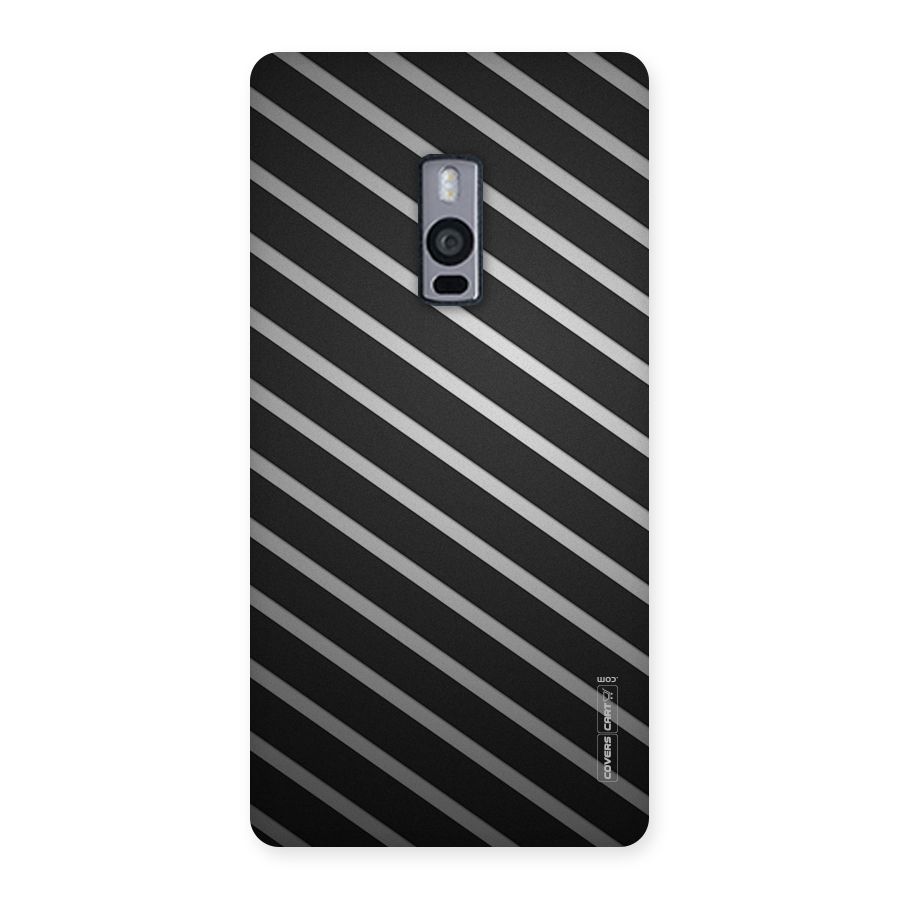 Grey And Black Stripes Back Case for OnePlus Two