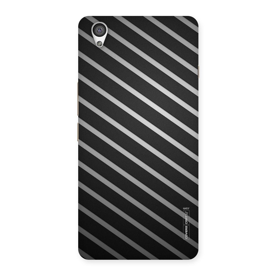 Grey And Black Stripes Back Case for OnePlus X