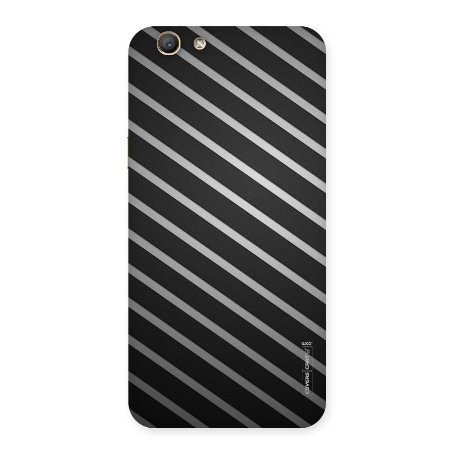 Grey And Black Stripes Back Case for Oppo F1s