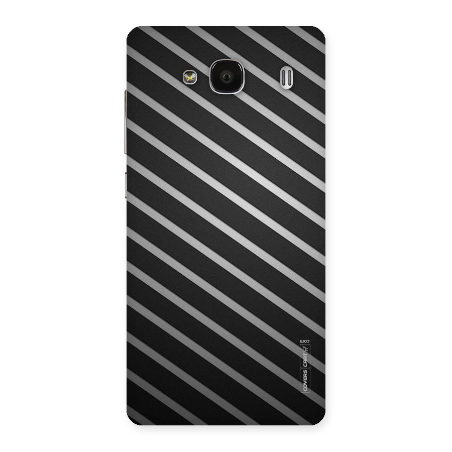 Grey And Black Stripes Back Case for Redmi 2s