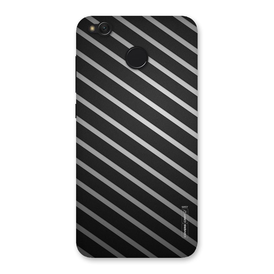 Grey And Black Stripes Back Case for Redmi 4