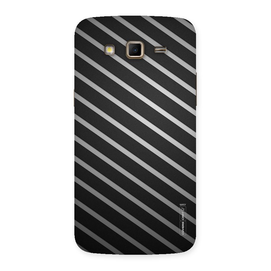 Grey And Black Stripes Back Case for Samsung Galaxy Grand 2