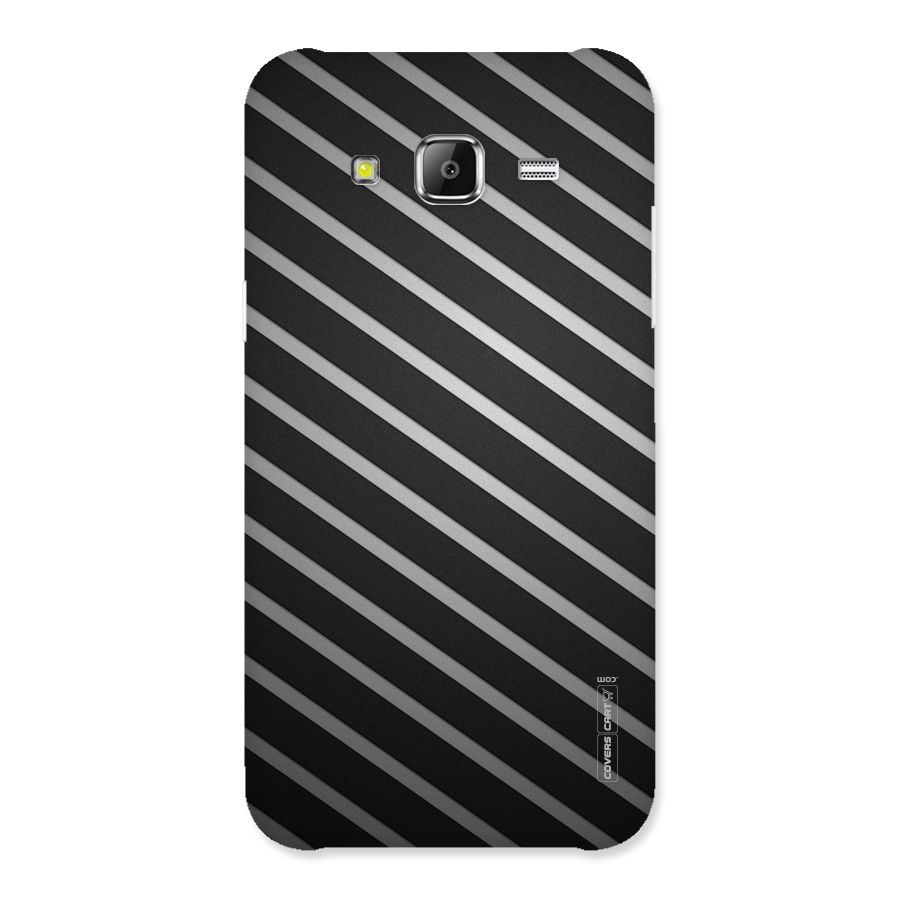 Grey And Black Stripes Back Case for Samsung Galaxy J5