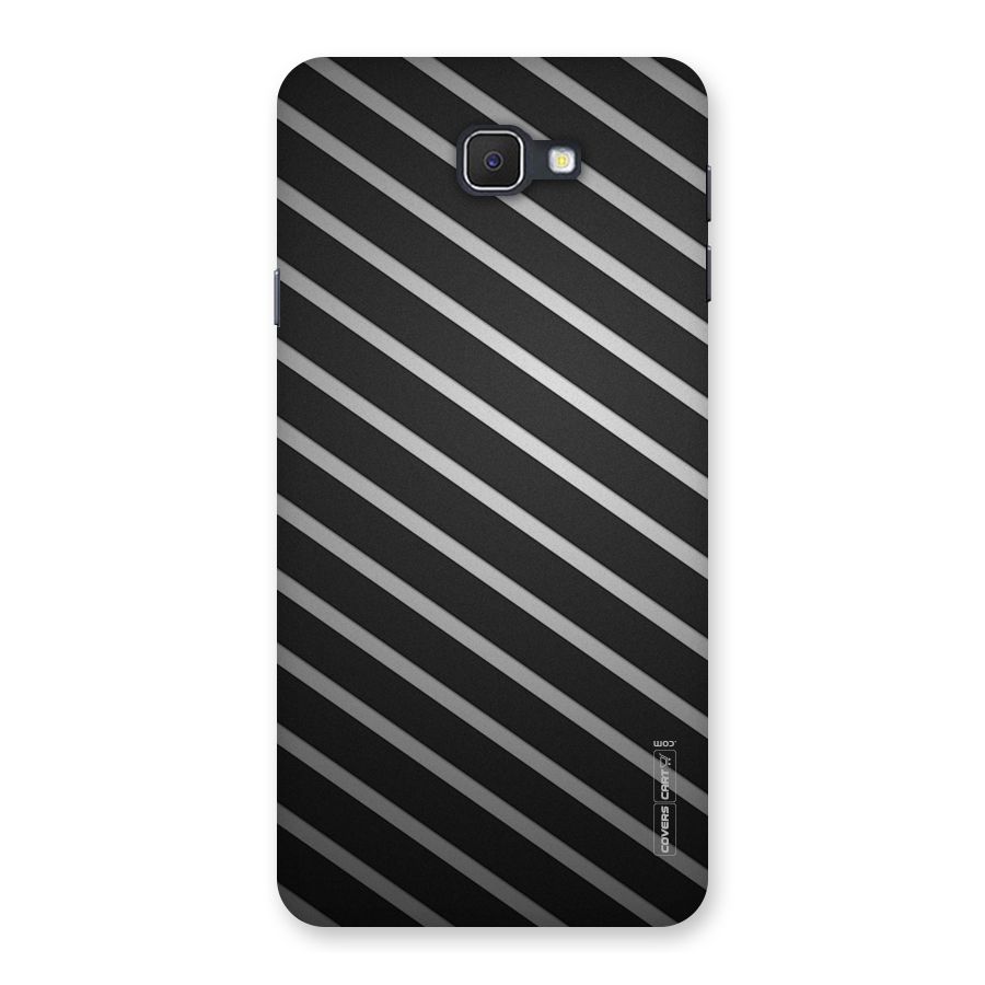 Grey And Black Stripes Back Case for Samsung Galaxy J7 Prime