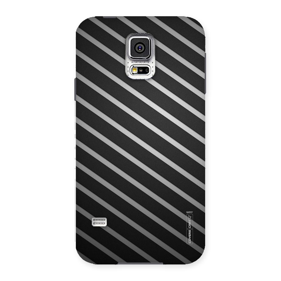 Grey And Black Stripes Back Case for Samsung Galaxy S5