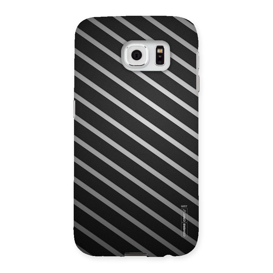 Grey And Black Stripes Back Case for Samsung Galaxy S6