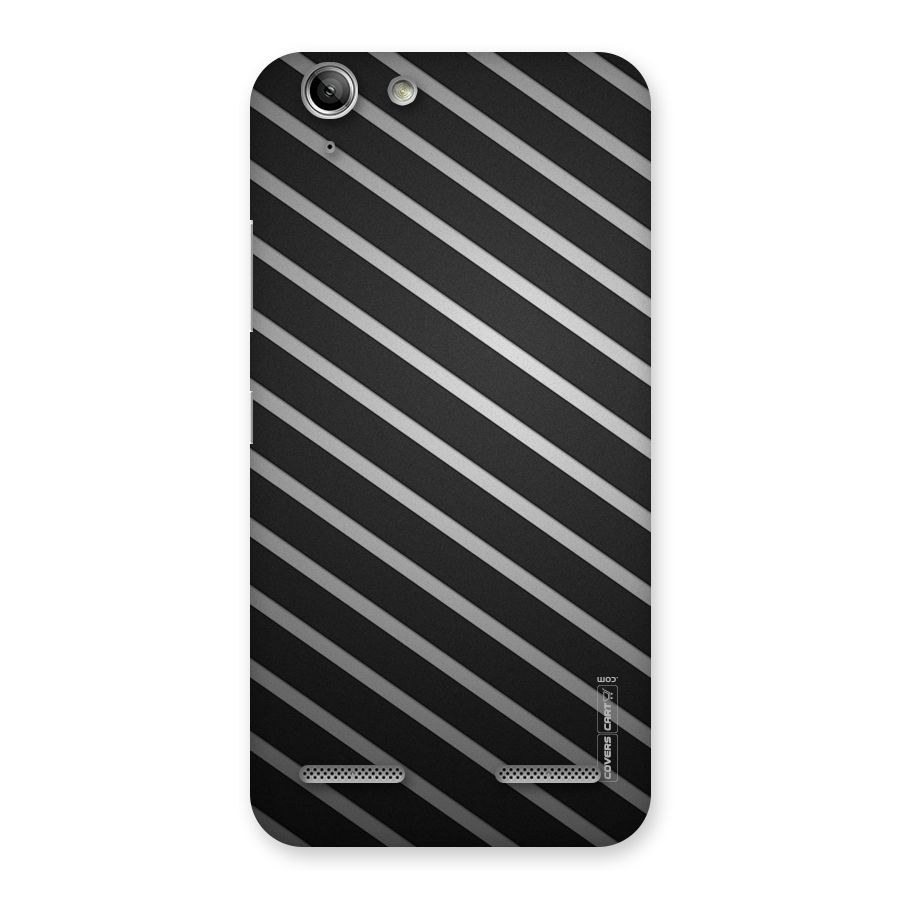 Grey And Black Stripes Back Case for Vibe K5 Plus