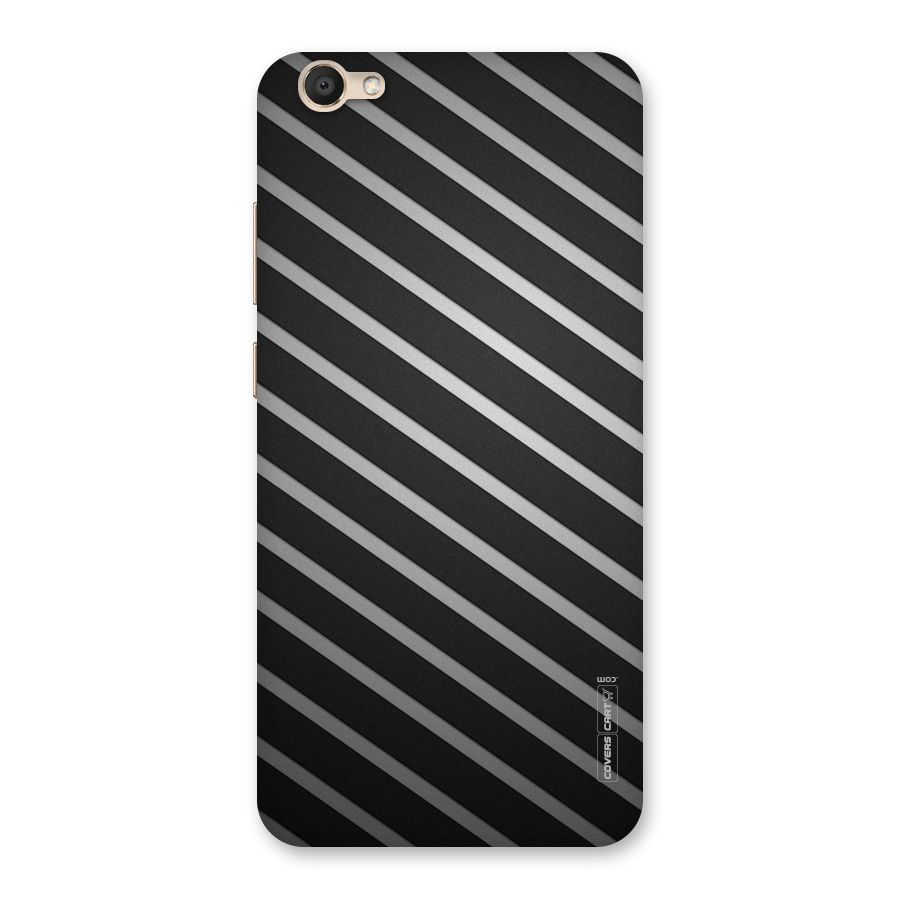 Grey And Black Stripes Back Case for Vivo V5