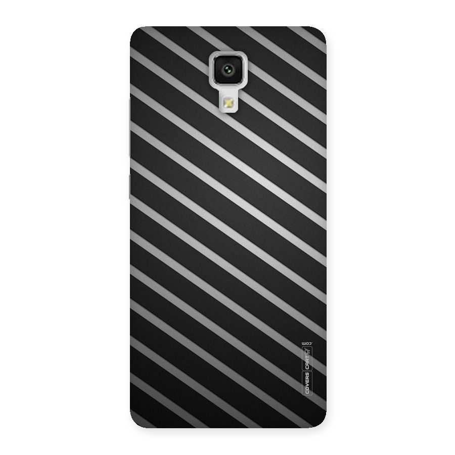 Grey And Black Stripes Back Case for Xiaomi Mi 4
