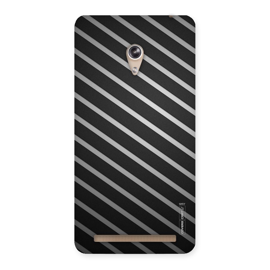 Grey And Black Stripes Back Case for Zenfone 6
