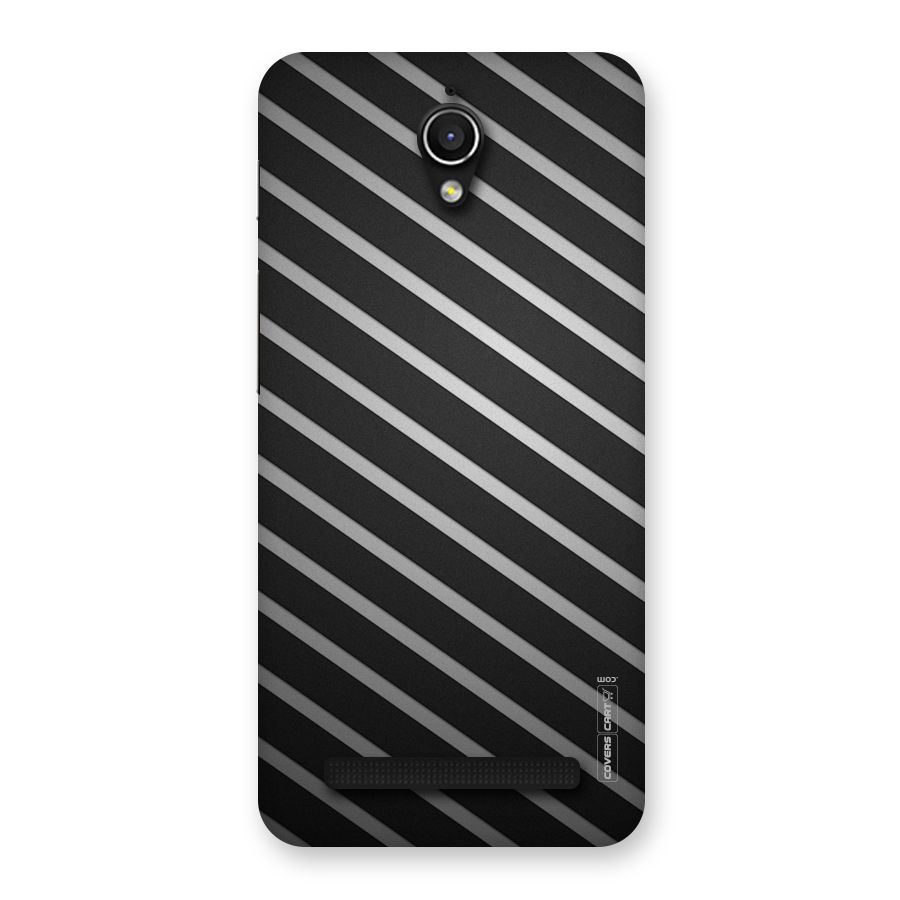 Grey And Black Stripes Back Case for Zenfone Go