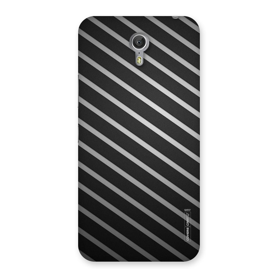 Grey And Black Stripes Back Case for Zuk Z1