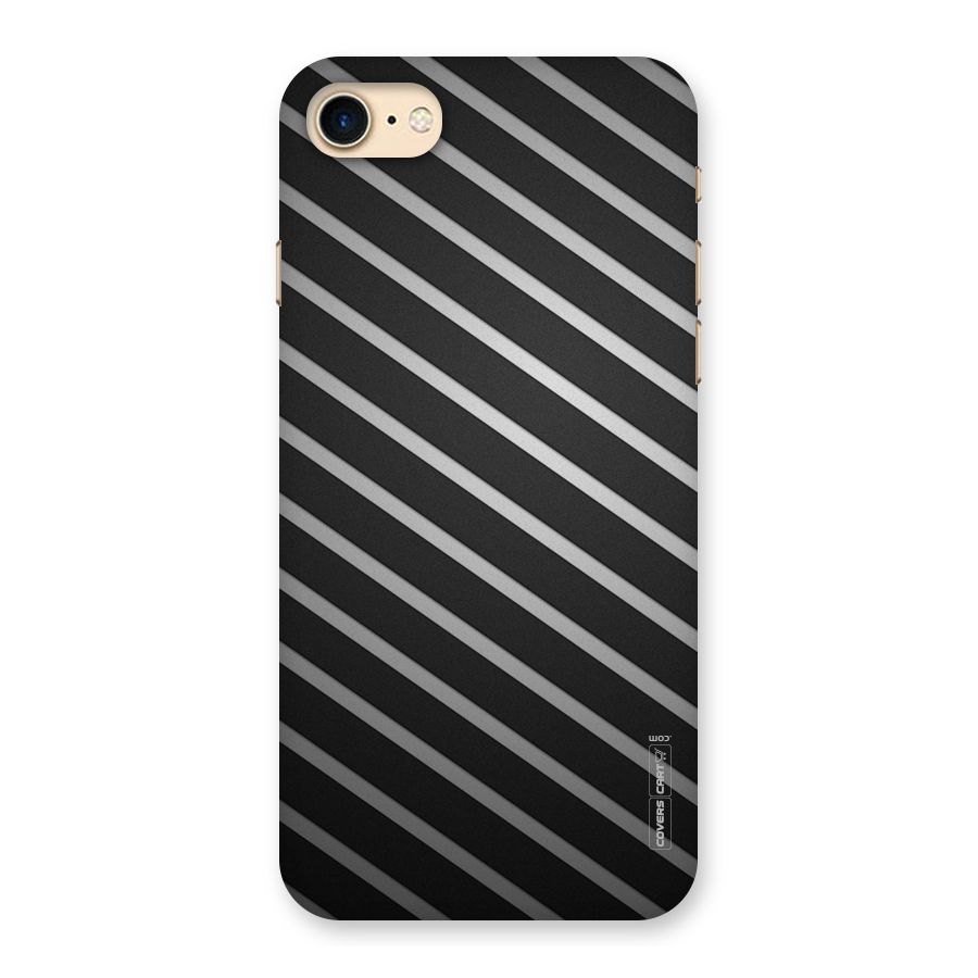 Grey And Black Stripes Back Case for iPhone 7