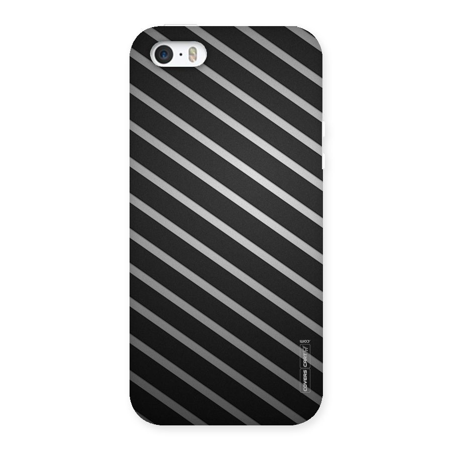 Grey And Black Stripes Back Case for iPhone SE