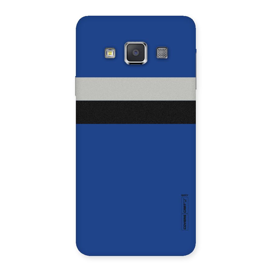 Grey Black Strips Back Case for Galaxy A3