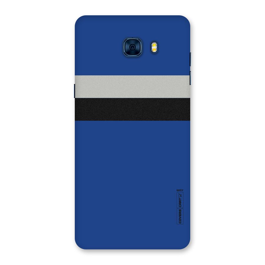 Grey Black Strips Back Case for Galaxy C7 Pro