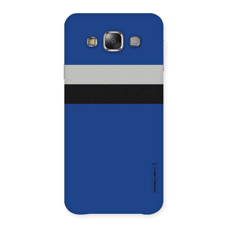 Grey Black Strips Back Case for Galaxy E7