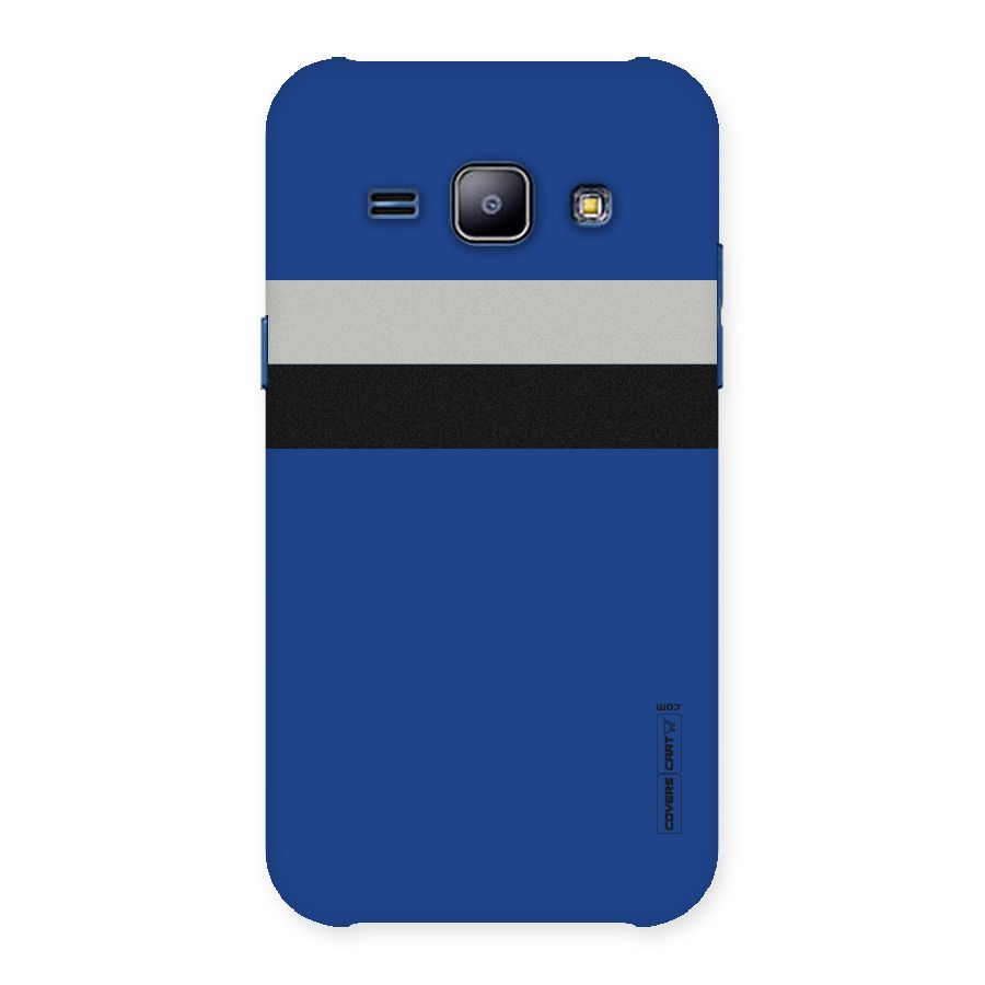 Grey Black Strips Back Case for Galaxy J1