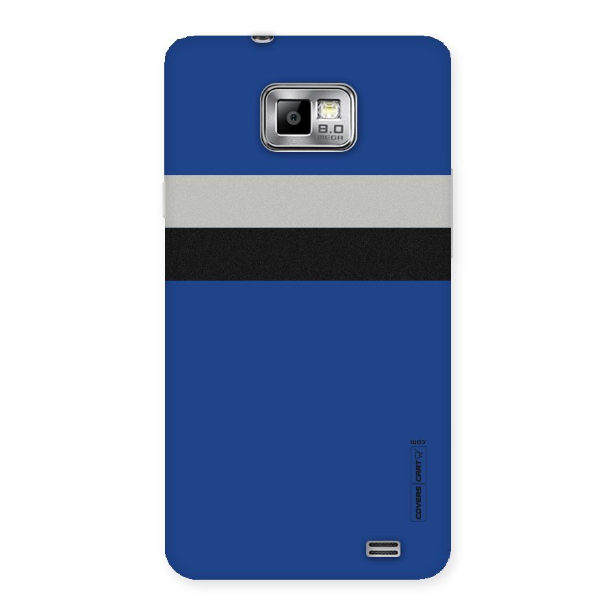 Grey Black Strips Back Case for Galaxy S2