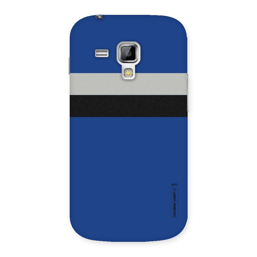 Grey Black Strips Back Case for Galaxy S Duos