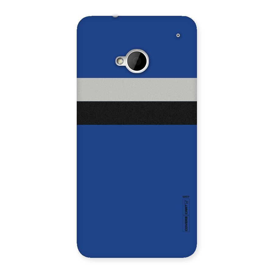 Grey Black Strips Back Case for HTC One M7