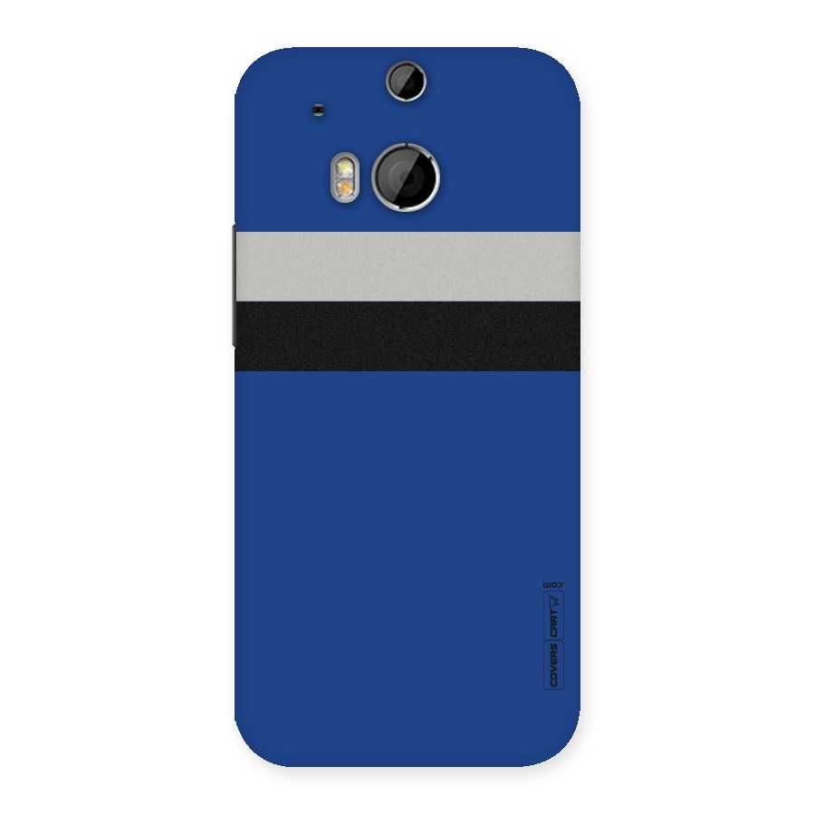 Grey Black Strips Back Case for HTC One M8