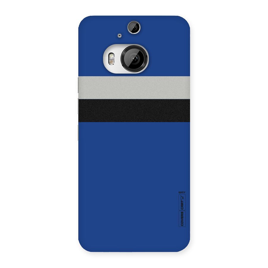 Grey Black Strips Back Case for HTC One M9 Plus