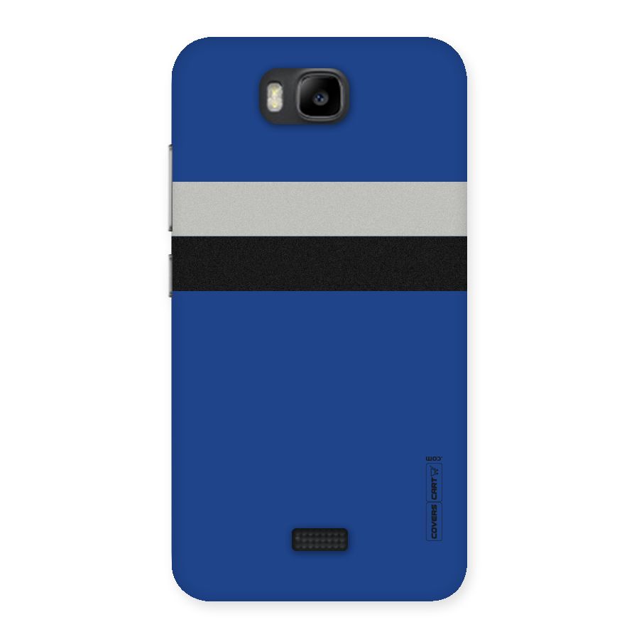 Grey Black Strips Back Case for Honor Bee