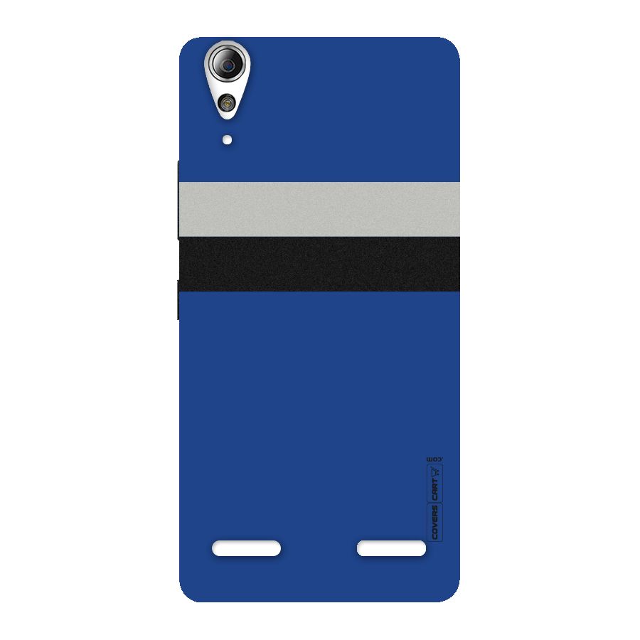 Grey Black Strips Back Case for Lenovo A6000 Plus