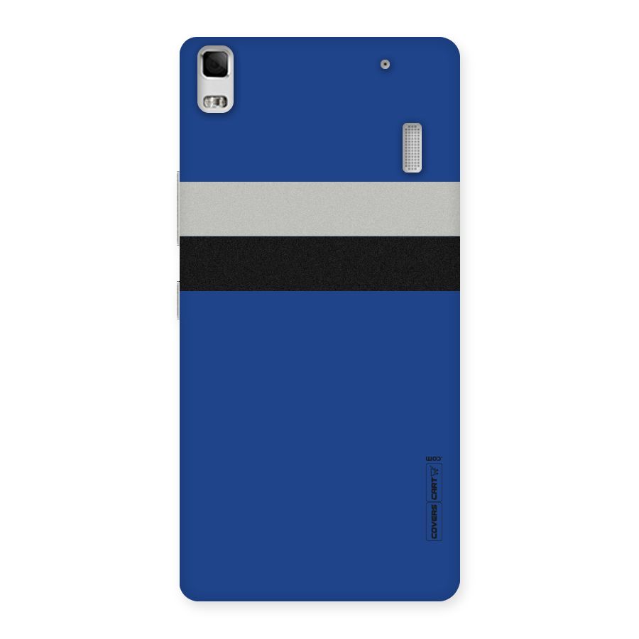 Grey Black Strips Back Case for Lenovo K3 Note
