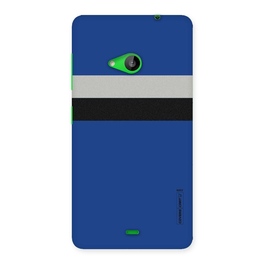 Grey Black Strips Back Case for Lumia 535