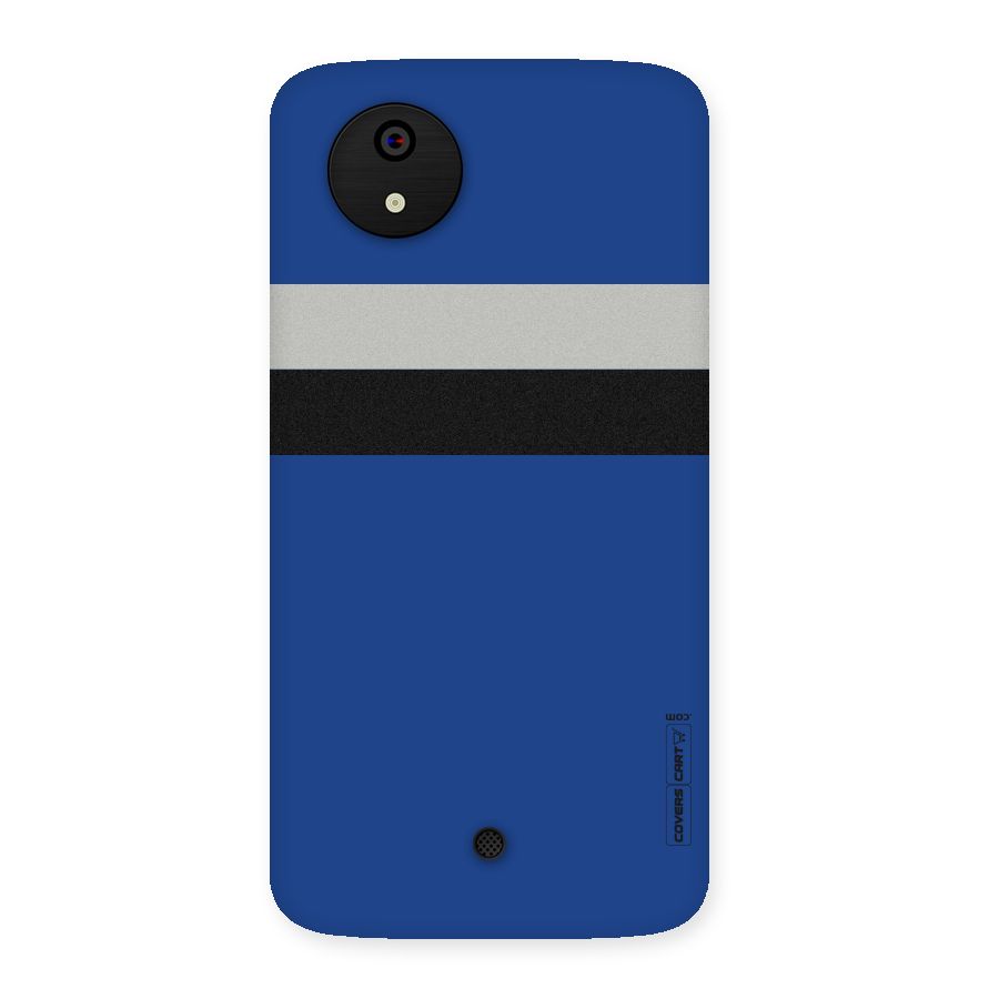 Grey Black Strips Back Case for Micromax Canvas A1