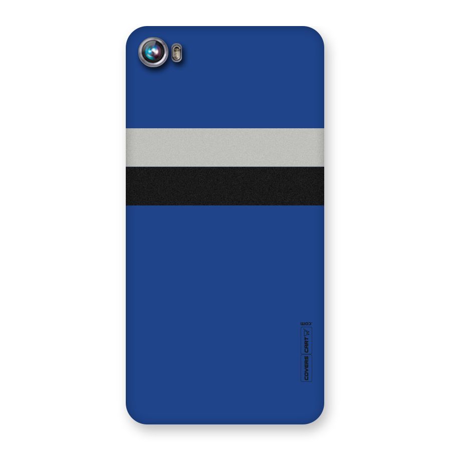 Grey Black Strips Back Case for Micromax Canvas Fire 4 A107