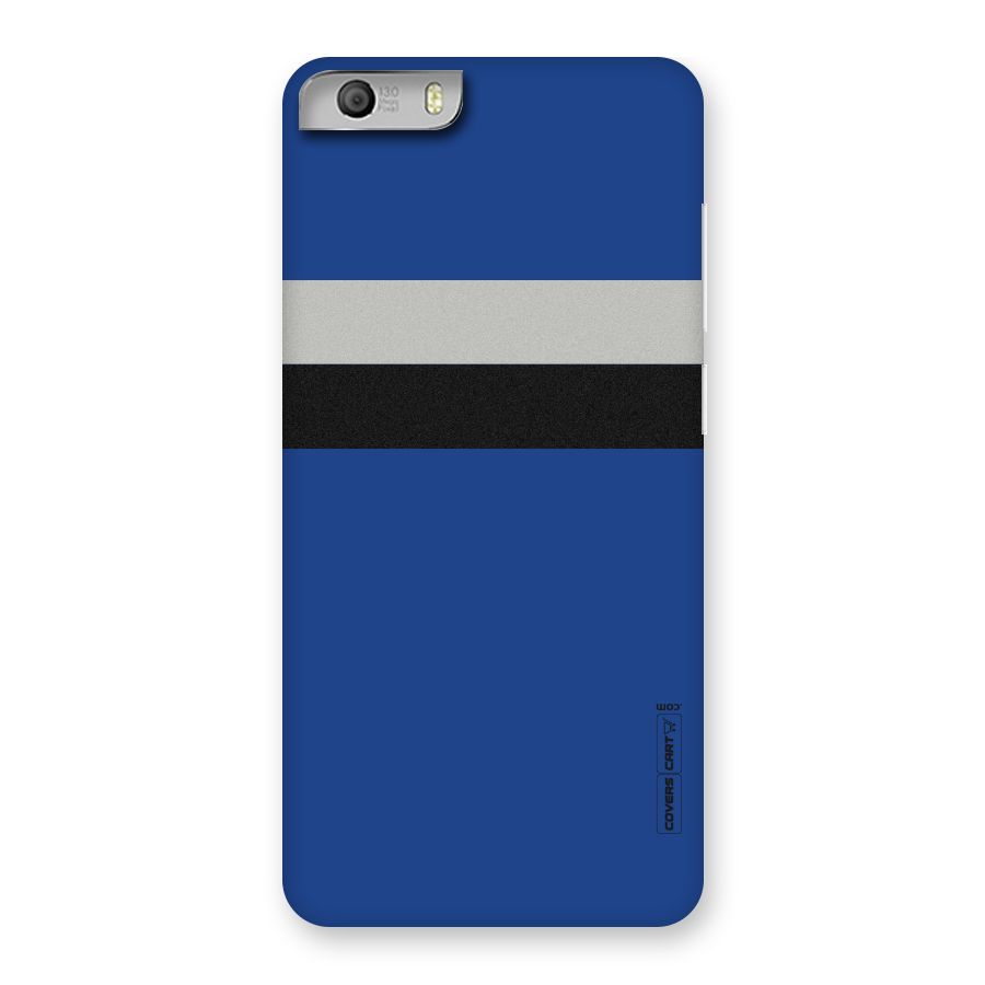 Grey Black Strips Back Case for Micromax Canvas Knight 2