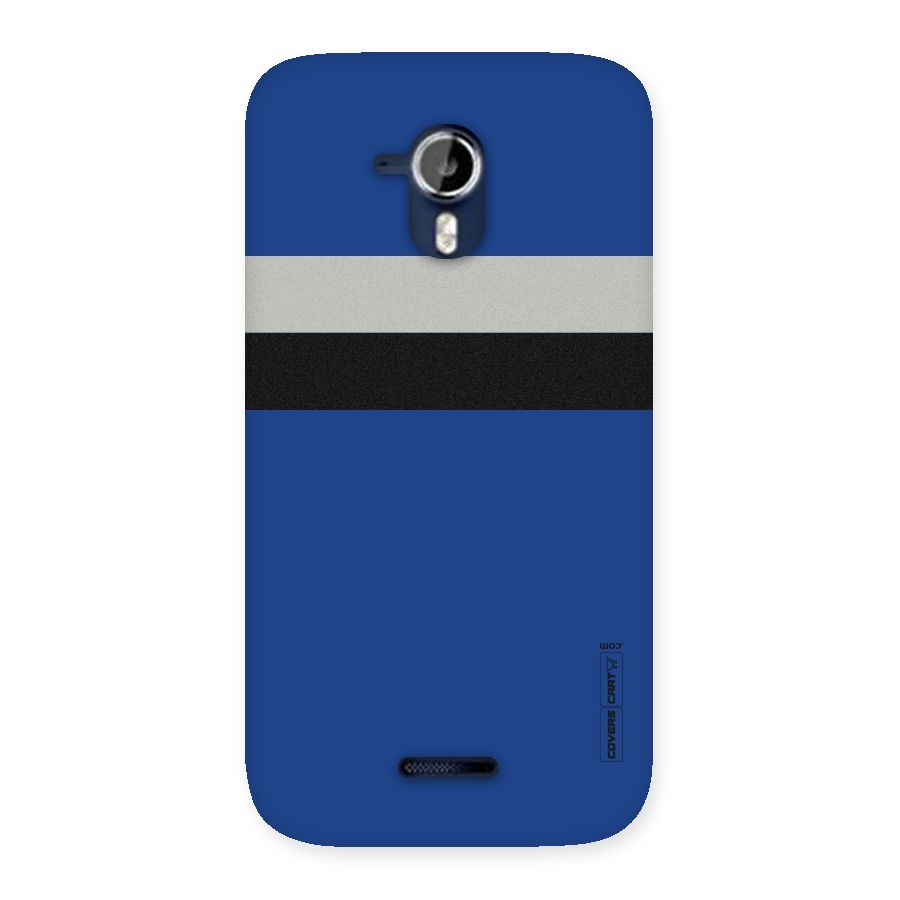 Grey Black Strips Back Case for Micromax Canvas Magnus A117