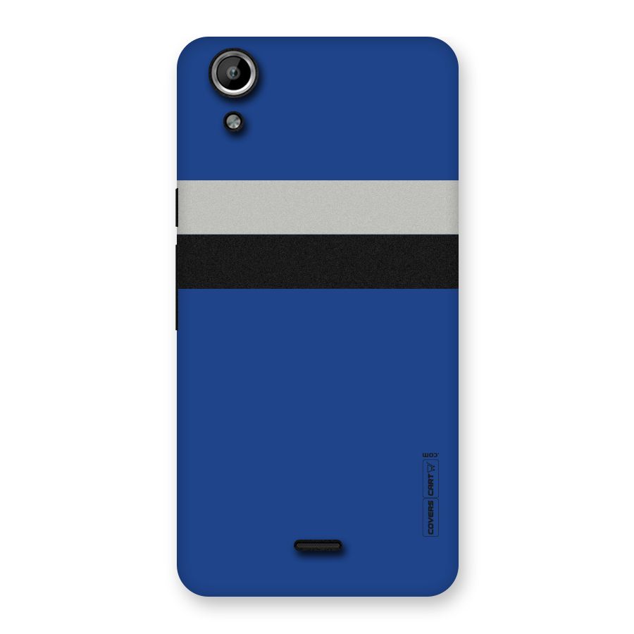 Grey Black Strips Back Case for Micromax Canvas Selfie Lens Q345