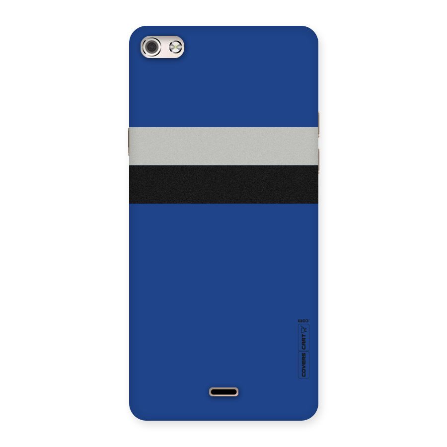 Grey Black Strips Back Case for Micromax Canvas Silver 5