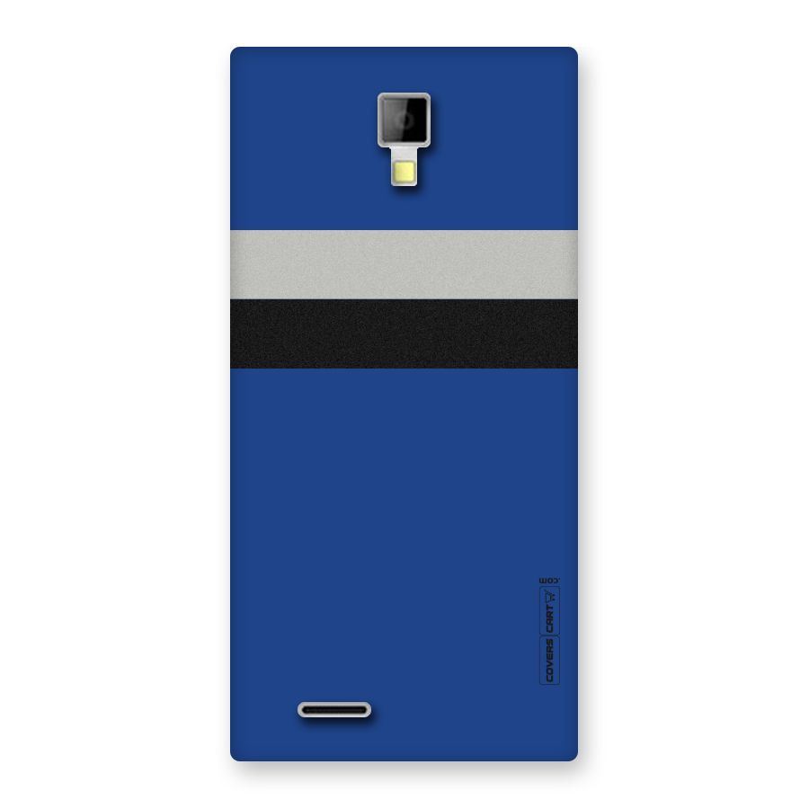 Grey Black Strips Back Case for Micromax Canvas Xpress A99